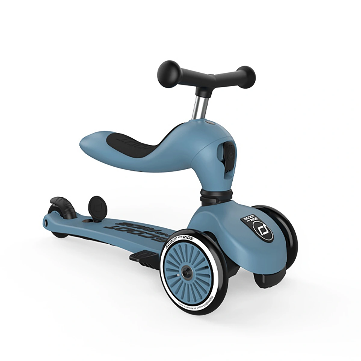 Romobil Highwaykick1 PushAndGo - Steel-1