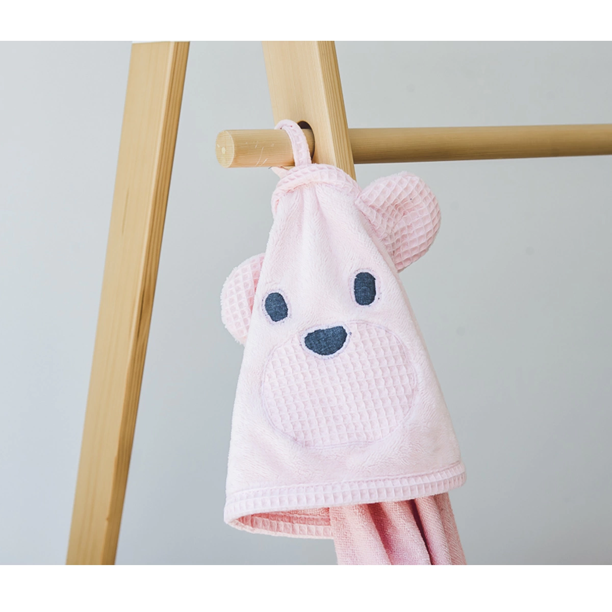 Ručnik s kapuljačom Teddy Bear - Rozi-0