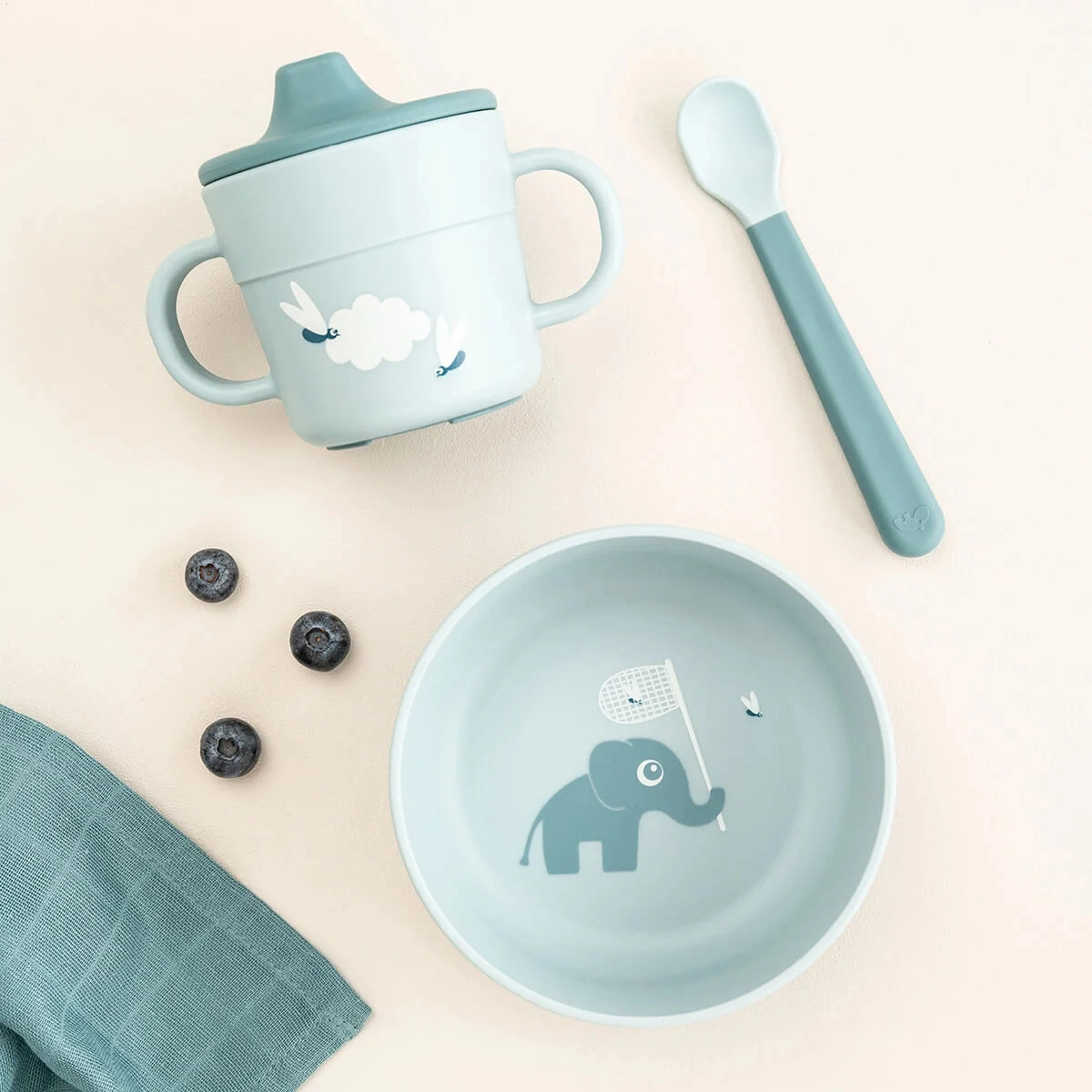 Set za jelo First Foodie Elphee - Blue-2