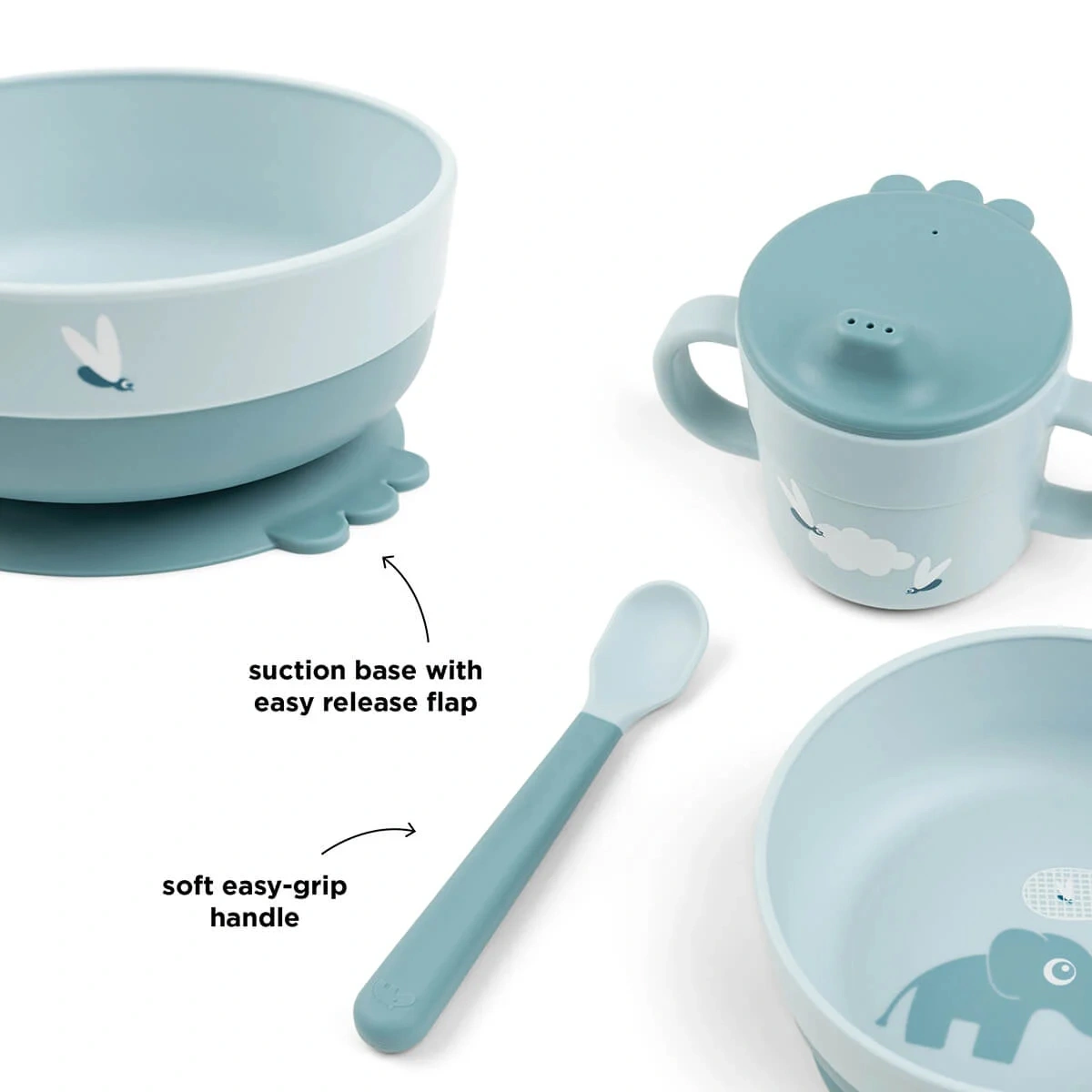 Set za jelo First Foodie Elphee - Blue-0