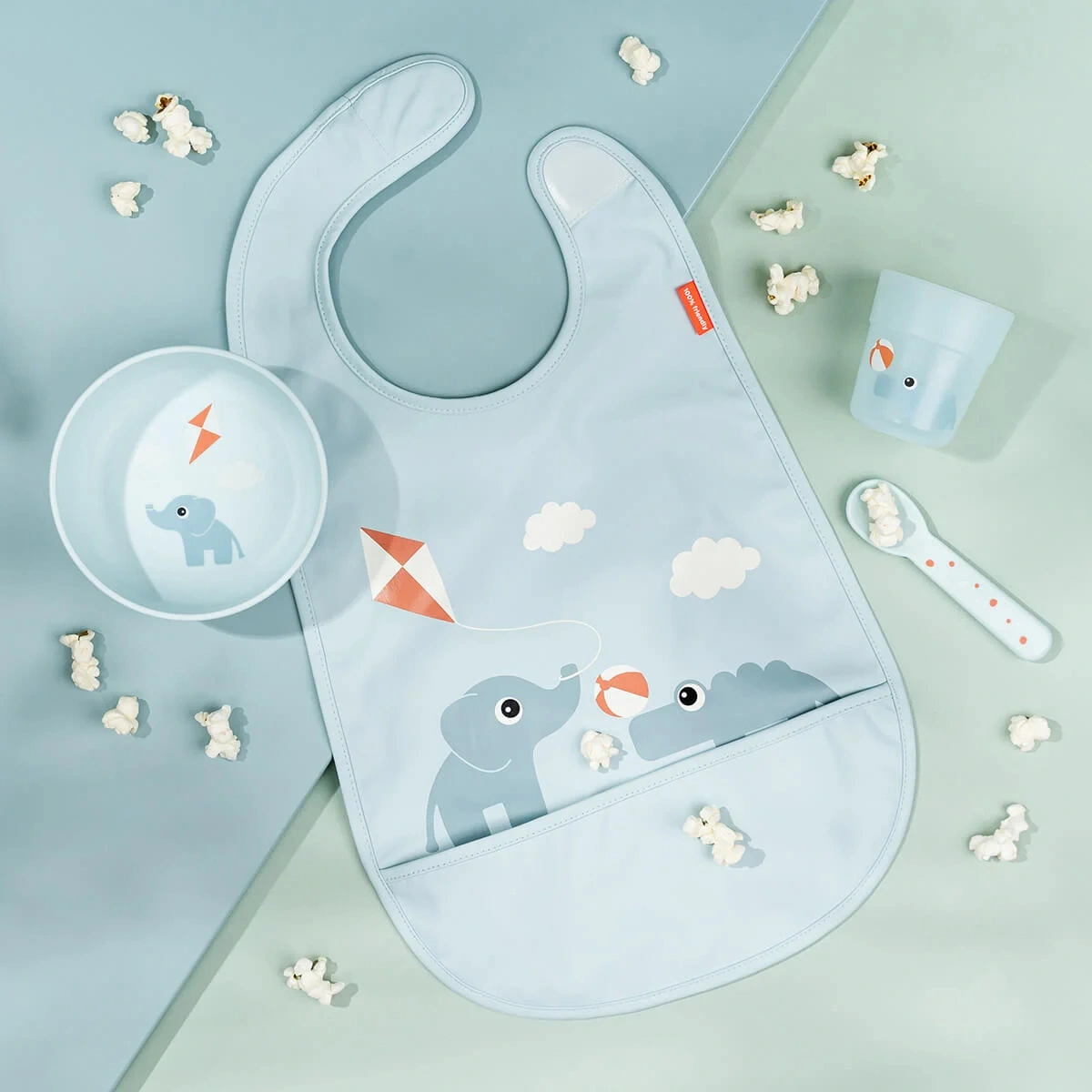 Set za jelo First Foodie Playground - Blue-3