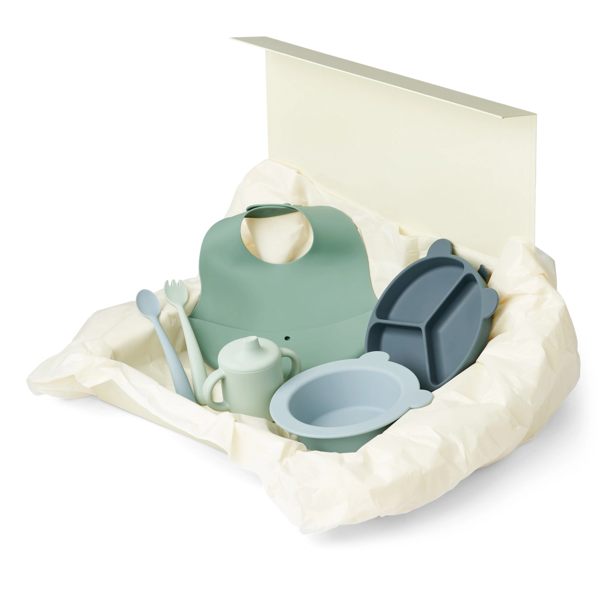 Set za jelo Stina - Mr Bear Dusty Mint Mix-2