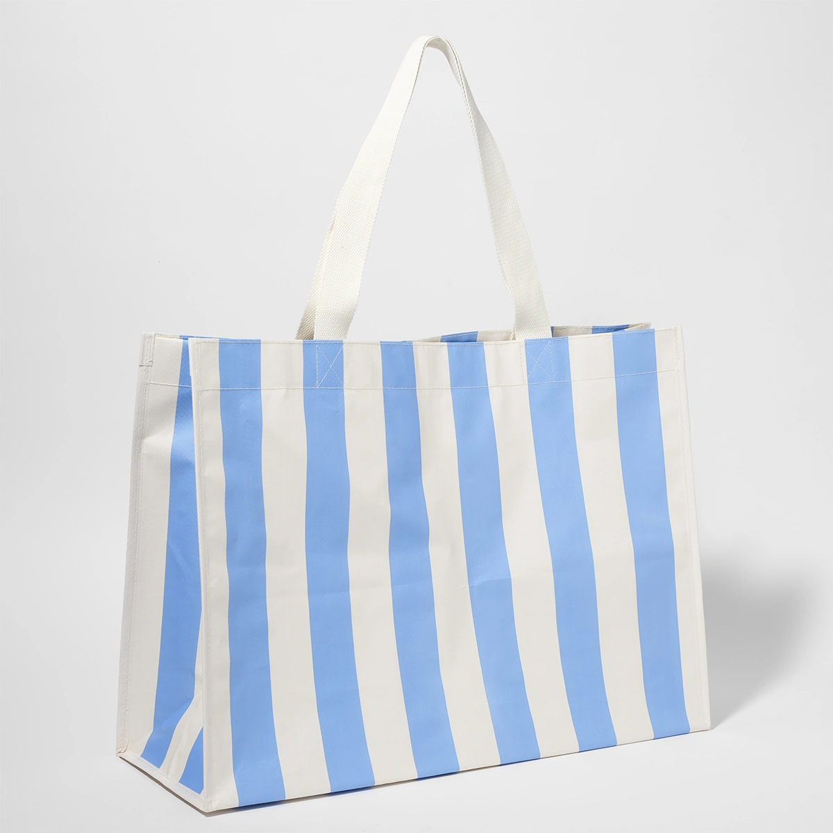 Torba za plažu Carryall - Mid Blue Cream-0