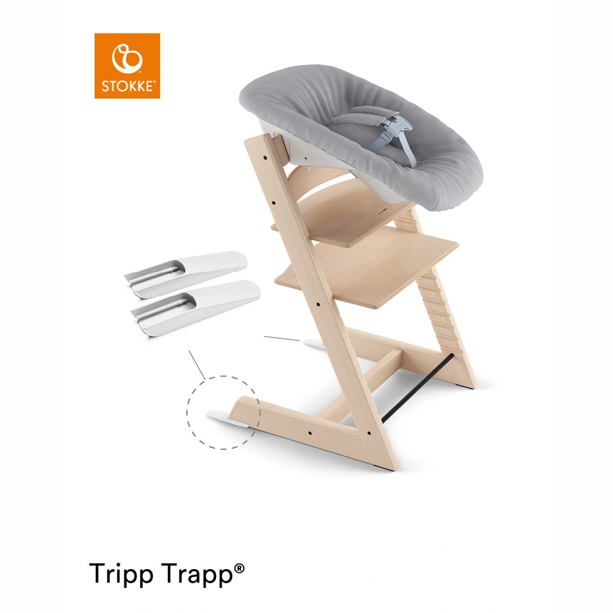 Tripp Trapp Bundle Newborn - Storm Grey-3